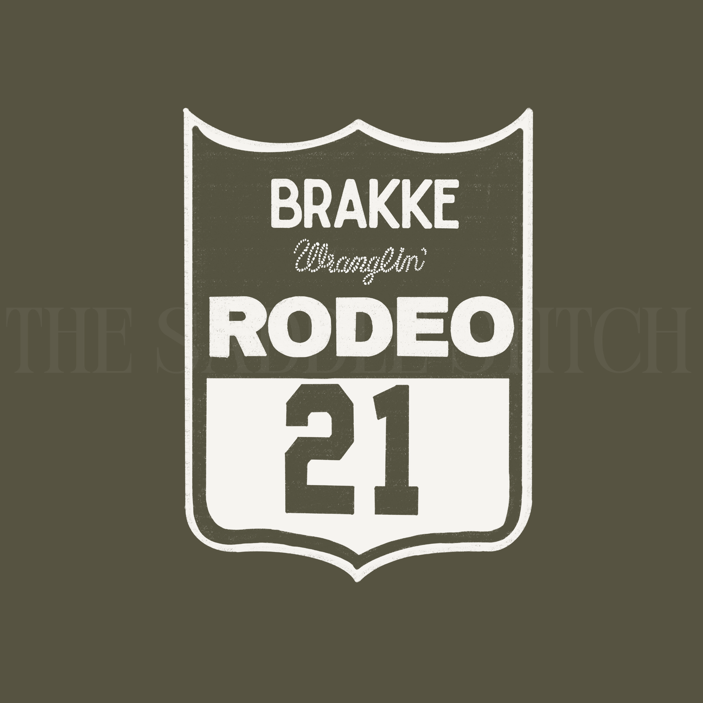 Rodeo Back Number (Semi-Custom) Wall Art